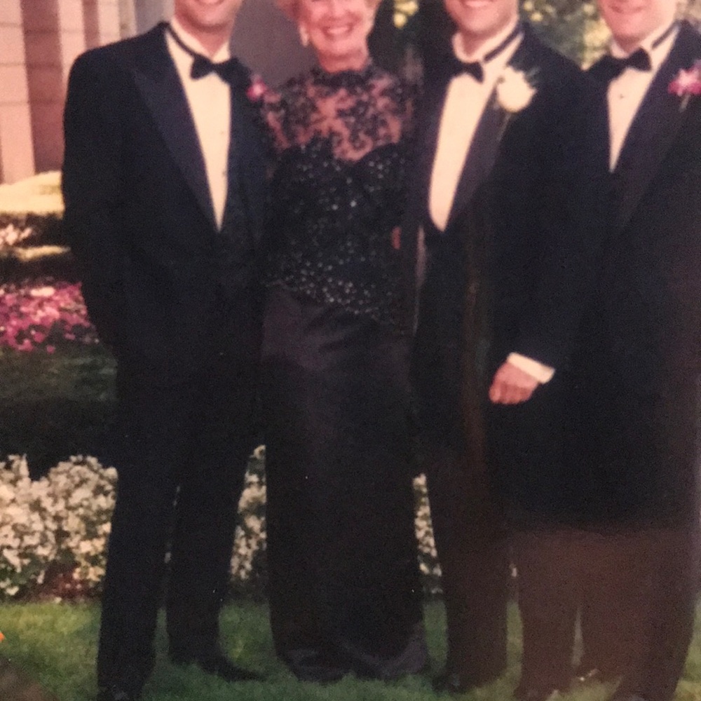 Rose Taft - Black Beaded/Satin Dress